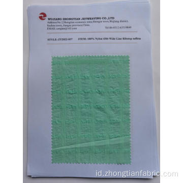 100% Nylon 430T garis lebar ribstop taffeta